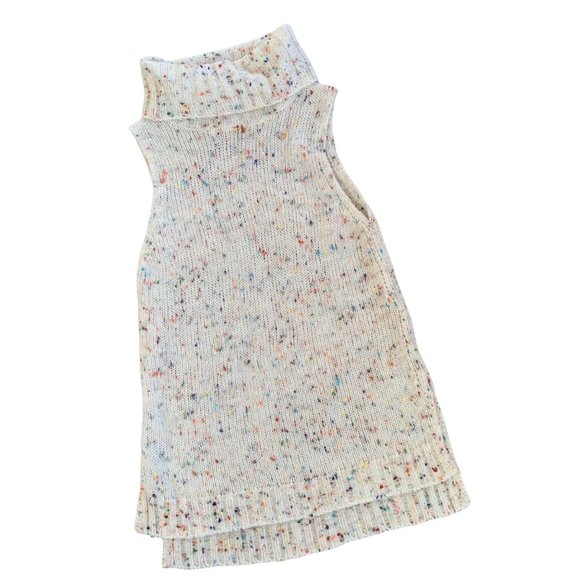 Loveriche Multicolor Speckled Sleeveless Turtleneck Sweater - Picture 1 of 5
